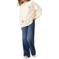 Scotch & Soda Oversized Graphic Sweatshirt Off White Taglia: L | Maglioni Outlet | Donna | Bianco