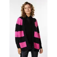 Esqualo Cardigan Striped Black / Pink Taglia: S | Giacche Outlet | Donna | Nero