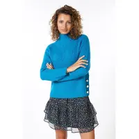 Esqualo Sweater Raglan Snap Button Petrol Taglia: XXL | Maglioni a maglia Outlet | Donna