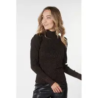 Esqualo Sweater Rib Lurex Black / Orange Taglia: S | Maglioni a maglia Outlet | Donna | Nero