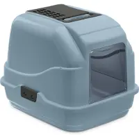 Imac Lettiera per gatti Easy Cat 2nd Life, riciclata, colore blu