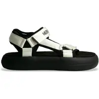 Moon Boot per donna. 80D2420030 Sandali Icon Slide neri (40), Nero, Basso, Velcro, Casual