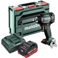 Metabo Avvitatore a impatto a batteria SSW 18 LTX 550 BL 18 V 550 Nm Brushless + 1x batteria LiHD 8,0 Ah + caricabatteria + metaBOX