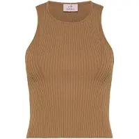 Deha Top in maglia marrone