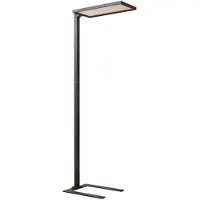 Arcchio Lampada da terra per ufficio a LED Nelus, nera, con sensore, dimmerabile