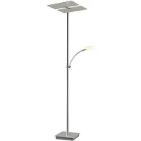 LUCANDE Piantana LED Parthena, nichel, metallo, 180 cm