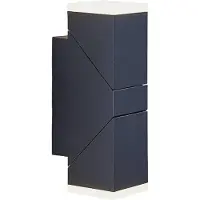 LINDBY Applique a LED Sally, 22 cm, antracite, IP54