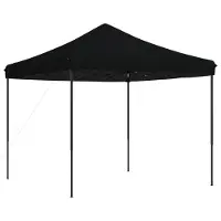 Syfax Tenda da Festa Pieghevole Pop-Up Nero 292x292x315 cm