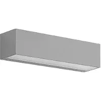 LUCANDE Applique da esterni LED Lengo 25 cm argento up/down 3.000K
