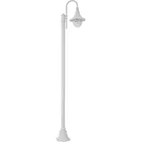LINDBY luce per esterni Daphne, 220 cm, bianco, metallo, E27