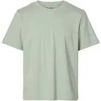 Selected T-shirt Uomini Aqua Gray L