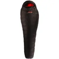Alvivo Ibex 600 Sacco a pelo in piuma (215 cm, nero/rosso)