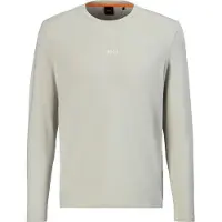 BOSS per uomo. 50473286 T-shirt a maniche lunghe TChark beige (XL), Casual, Cotone, Manica lunga