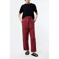 French Connection Cotton Paper Bag Trouser Summer Burgundy Taglia: XL | Pantaloni da completo Outlet | Donna | Marrone