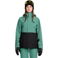 Volcom - Giacca da snowboard impermeabile e isolante - Bolt Insulated Jacket W Spruce Green per Donne in Pelle - Taglia M - Verde