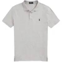 Ralph Lauren per uomo. 710941439004 Polo grigia slim fit in piqué elasticizzato (M), Casual, Grigio, Cotone, Manica corta