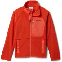 Columbia Kid's Fast Trek V Full Zip Giacca in pile Bambini (L, rosso)