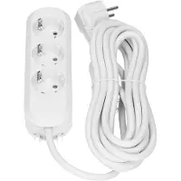 Bachmann Prese multiple SMART a 3 prese, bianco, 5,0 m, senza interruttore