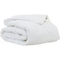 vidaXL Coperta estiva, 202 x 136 x 3 cm, poliestere bianco, traspirante