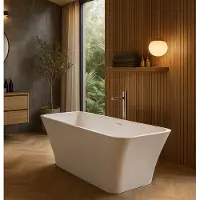 Badplaats Vasca da Bagno Lily 170 x 75 x 58 cm – Vasca Freestanding – Bianco Lucido