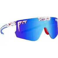 Pit Viper - Lunettes de soleil relevables - The Absolut Freedom Flip Offs White/Blue - Bianco