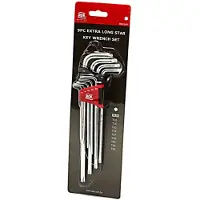 AOK Set di chiavi a bussola Torx lunghe professionali da 9 pezzi