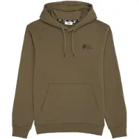 FILA Zwickau Graphic Logo Hoodie Olive Night Taglia: XS | Felpe con cappuccio Outlet | Uomo | Nero