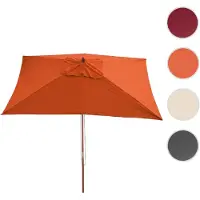 Mendler Ombrellone Florida, ombrellone da giardino, 2x3m poliestere/legno 6kg ~ terracotta