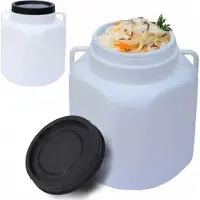 TRIZERATOP Botte a collo largo Botte di alimentazione Botte con coperchio Botte di plastica per la pioggia Botte con tappo Botte di mash 30 litri