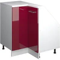 Vicco Mobile cucina angolare per sottotetto R-Line Rosso lucido 75.6 cm con 1 porta, Model 59120