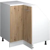 Vicco Mobile cucina angolare per sottotetto R-Line Rovere artigianale 75.6 cm con 1 porta, Model 59116