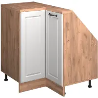 Vicco Mobile cucina angolare per sottotetto R-Line Bianco rustico 75.6 cm con 1 porta, Model 59113
