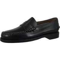 Sebago mocassini da uomo in pelle liscia neri | Taglia 42