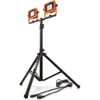 Powerplus portatile senza pipistrello senza ricarica 20+220v con treppiede Faretto argento Argento Taglia unica