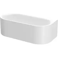 Bette BetteLux Oval Silhouette I Baignoire en applique, 2 inclinaisons du dossier, 1800x850x450mm, 3416-000CWVVS, 3416-000CWVVS