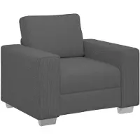 vidaXL Poltrona Grigio scuro 100x77x82 cm Tessuto cord