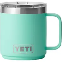 Yeti Rambler Stackable Mug 2.0 10oz Mag Slider Lid, Seafoam, tazza impilabile con coperchio, 295 ml