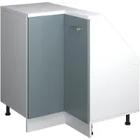 Vicco Mobile cucina angolare per sottotetto R-Line Grigio-blu 75.6 cm con 1 porta, Model 59122