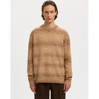 Selected Pullover A Maglia Uomini Marrone XXL