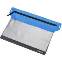 Cocoon Zippered Flat Document Bags Custodie per oggetti di valore (L - 32 x 25 cm, blu/grigio)