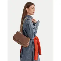 Calvin Klein Ck Convertible Chain Brushed Bag Desert Taupe Taglia: OS | Borse a mano Outlet | Donna | Nero