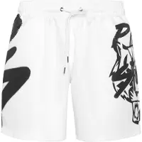 Plein sport Pantaloncini jogging in tessuto tecnico stretch