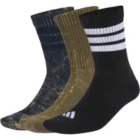 Adidas 3-Stripes Concept Crew WSH 3-Pack Calze casual Uomo (40-42, nero)