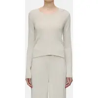 Closed Scoop Neck Longsleeve Knits Sabbia Beige Taglia: XS | Maglioni a maglia Outlet | Donna | Marrone