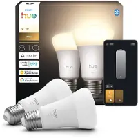 Philips Hue White A60 - Lampadina Connessa E27 - 810 (confezione Da 2)