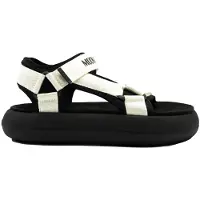 Moon Boot per donna. 80D2420010 Sandali bianchi Icon Slide (39), Bianco, Basso, Velcro, Casual