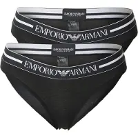 Emporio Armani per donna. EW000403_AF19023 Set di 2 mutandine nere da giorno (M), Nero, Homewear, Cotone