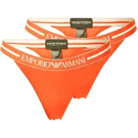 Emporio Armani per donna. EW000405_AF19023 Set di 2 perizomi color corallo (M), Homewear, Cotone