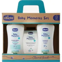 Chicco Set Baby Moments Azzurro — Set per l'Igiene del Bambino