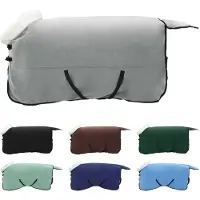 vidaXL Coperta per cavalli, grigio chiaro, 165 cm, in pile polare